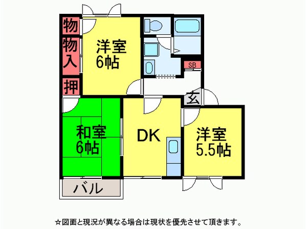 ﾍﾞﾙﾃﾞ御料Bの物件間取画像